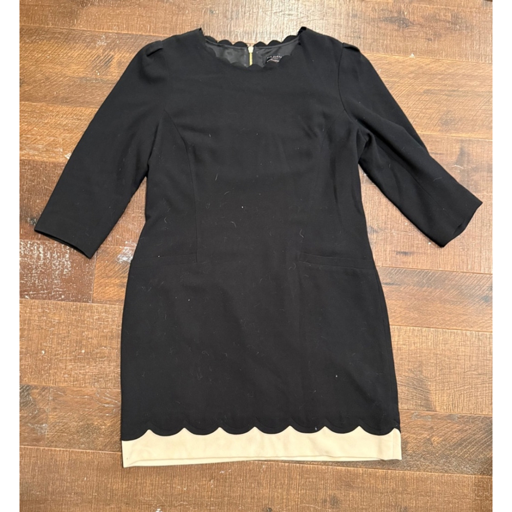 Women's Ted Baker Dress Size 5 (xl 12-14) Black and Cream - Picture 8 of 9